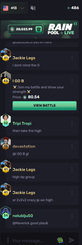 SKinrave Chat rain